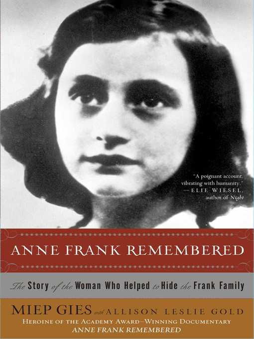 Title details for Anne Frank Remembered by Miep Gies - Available